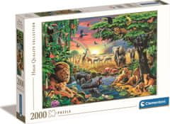 Clementoni Puzzle afrikai találkozó 2000 darab