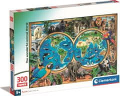 Clementoni Puzzle Amazing World of Animals 300 darabos puzzle