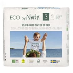 ECO by Naty 3x Eldobható pelenkák 3 (4-9 kg) 30 db