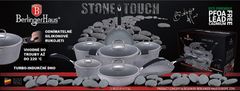 Berlingerhaus Wok márvány felülettel, fedéllel 28 cm Gray Stone Touch Line BH-1160 szürke Stone Touch Line