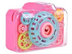 RAMIZ Buborékfújó kamera hang- és fényeffektussal rózsaszín színben
