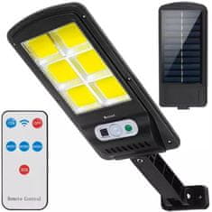 MG Wall Solar Lamp napelemes lámpa 120 LED, fekete