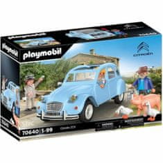 NEW Igralni komplet Vozni park Playmobil Citroen 2CV 70646 Avto Modra 57 Kosi