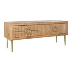 NEW DKD Home Decor Arany TV szekrény Barna Mangrove (147 x 40 x 60 cm)