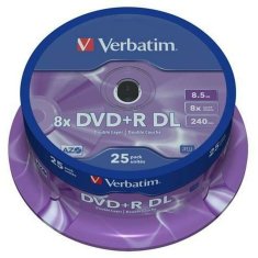 NEW DVD-R Verbatim 25 db 8,5 GB 8x