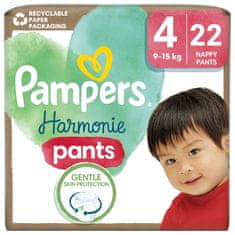 Pampers pelenkázó bugyi Harmonie Baby 4-es méret, 22 db, 9kg-15kg