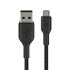 BoostCharge USB-A apa - MicroUSB-B apa 2.0 Adat és töltő kábel - Fekete (1m) (CAB007BT1MBK)