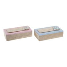 NEW DKD Lakberendezés Dekoratív doboz 8424001735303 Naraven Les Les MDF 22 x 6 x 9 cm (2 db)