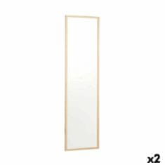 NEW Fali tükör 30 x 120 cm Barna fa MDF (2 db)