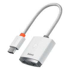 BASEUS Lite Series HDMI-VGA adapter fehér (WKQX010102 ) (WKQX010102)