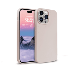 Crong Color Cover Liquid Apple iPhone 14 Pro Szilikon Tok - Púder (CRG-COLR-IP1461P-PNK)