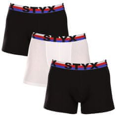 Styx 3PACK tarka long férfi boxeralsó sport gumi (3U10137) - méret XL