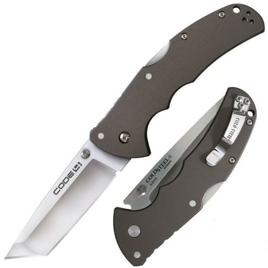 Cold Steel 58PT Code 4 zsebkés 8,9cm, szürke, alumínium