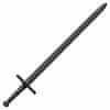 Cold Steel 92BKHNH Kéz és fél gyakorló kard gyakorló kard 86,4 cm, teljesen fekete, polipropilén