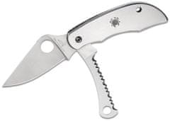 Spyderco C176P&S ClipiTool fogazott, 5,1 cm-es zsebkés, rozsdamentes acél, két penge