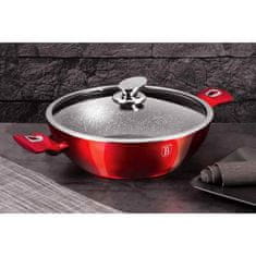 Berlingerhaus Wok fedővel 30 cm Burgundy Edition BH-7110