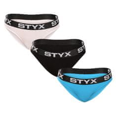 Styx 3PACK női bugyi sport gumi több színű gumi több színű (3IK96019) - méret M