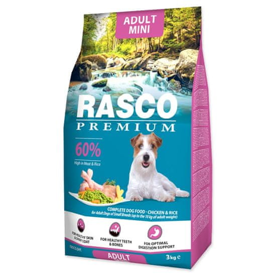 RASCO Premium Adult Mini csirke rizzsel 3kg