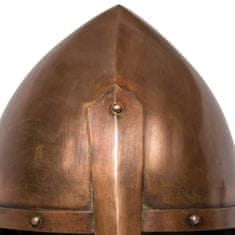 Vidaxl rézszínű antik középkori lovagi acélsisak LARP másolat 286225