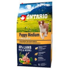 Ontario Puppy Medium Bárány és rizs 6,5kg