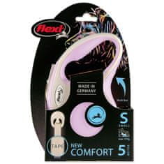 Flexi Póráz New Comfort szalag S rózsaszín 5m