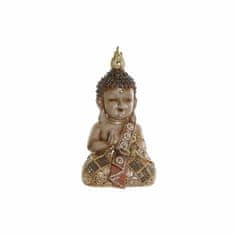 NEW DKD Lakberendezés Dekoratív figura 14 x 12 x 26 cm Aranybarna Buddha Keleti Buddha aranybarna