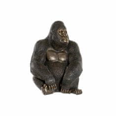 NEW Dekorációs figura DKD Home Decor RF-170823 Fekete arany koloniális gorilla 43 x 40 x 60 cm