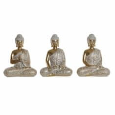 NEW DKD Home Decor 14,5 x 8,5 x 18 cm Arany Buddha keleti heringbone figura (3 db)