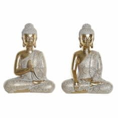 NEW DKD Home Decor Golden Buda gyanta dekoratív figura (22 x 12 x 30 cm) (2 db)