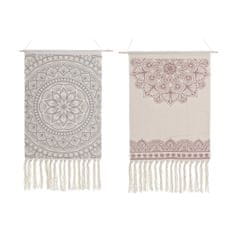 NEW Fali dekoráció DKD Home Decor Pamut Boho (50 x 1 x 70 cm) (2 db)