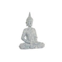 NEW DKD Home Decor Buda gyanta dekoratív figura világosszürke (28 x 19 x 41 cm)