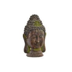 NEW DKD Home Decor Dekoratív figura edzett üveg Buddha sötétbarna moha mellszobor (29 x 27 x 50 cm)