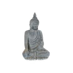 NEW DKD Home Decor Edzett üveg szürke Buddha dekoratív figura (62,5 x 51,7 x 106 cm)