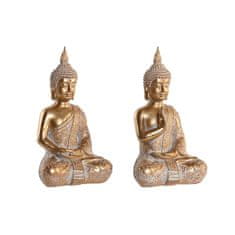 NEW DKD Home Decor Arany Buddha gyanta keleti dekorációs figura (13,4 x 10,3 x 24,3 cm) (2 db)