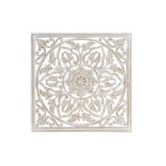 NEW Fali dekoráció DKD Home Decor Világosbarna Mandala fa MDF (60 x 2 x 60 cm)