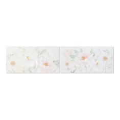 NEW DKD Home Decor festmény S3013721 Flori vászon (120 x 3 x 60 cm) (2 db)