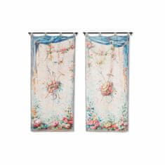 NEW DKD Home Decor Flori vászon (80 x 5 x 165 cm) (2 db) (12 db)