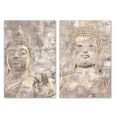 NEW DKD Home Decor Buddha Keleti (50 x 1,8 x 70 cm) (2 db)