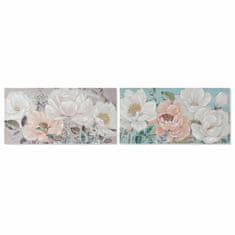 NEW DKD Lakberendezés 100 x 2,5 x 50 cm Flori Shabby Chic (2 db)