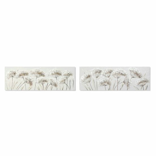 NEW DKD Home Decor Flori festmény (2 db) (120 x 3 x 40 cm)