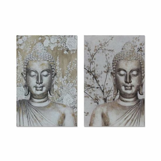 NEW DKD Lakberendezés 80 x 2,8 x 120 cm Buddha keleti (2 db)