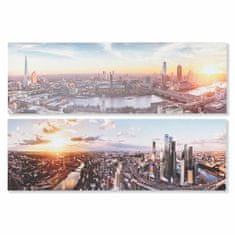 NEW DKD Home Decor City (90 x 2,3 x 30 cm) (2 db) (90 x 2 x 30 cm)