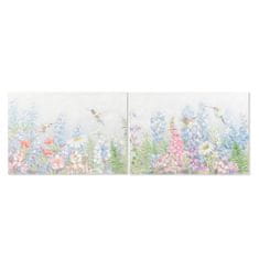 NEW DKD Home Decor Flori festmény (2 db) (100 x 3 x 70 cm)