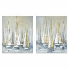 NEW DKD Lakberendezés Yacht Mediterrán (50 x 2,5 x 60 cm) (2 db)