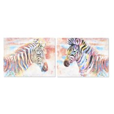 NEW DKD Home Decor Zebra Contemporary (80 x 3 x 60 cm) (2 db)