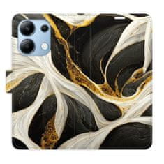 iSaprio BlackGold Marble flip tok Xiaomi Redmi Note 13