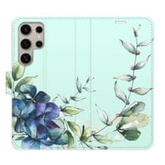 iSaprio Blue Flowers flip tok Samsung Galaxy S24 Ultra