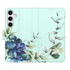 iSaprio Blue Flowers flip tok Samsung Galaxy S24