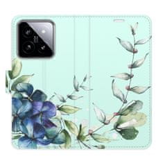 iSaprio Blue Flowers flip tok Xiaomi 14