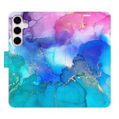 iSaprio BluePink Paint flip tok Samsung Galaxy S24+